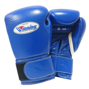 Guantes de Boxeo Azules de Alta Calidad, Diseño OEM Personalizado, Fabricados con Cuero Genuino, Guantes de Sparring con Velcro - Product Image 2