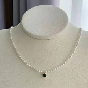Collares de Perlas de Agua Dulce de 3 mm Recomendados para Mujer, Joyería Natural con Diseño de Nicho, Accesorios - Product Image 4