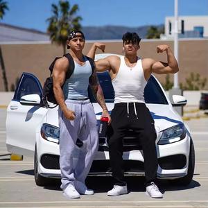 Camiseta Deportiva de Alta Calidad para Hombre, Estilo Musculoso, Acanalada, Transpirable, Tejida, con Logotipo Personalizado - Product Image 5