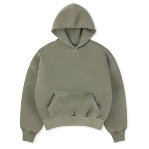 Sweat-shirt à capuche surdimensionné pour homme, broderie logo personnalisé, hiver, 1000 GSM, poids lourd, 100% coton, doublure en molleton français - Product Image 3