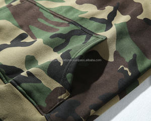 เสื้อฮู้ดเสื้อฮู้ดลายพรางสำหรับผู้ชายเสื้อฮู้ดลายพรางออกแบบได้เอง HIFH77โรงงาน - Product Image 4