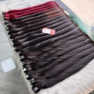 มัดผมเรมมี่ตรงจากเวียดนามผมดิบเบอร์กันดีสีธรรมชาตินุ่มลื่นบริการ ODM - Product Image 2