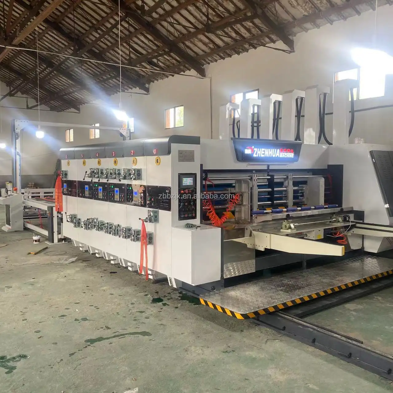 ZH-YSF-D Flexo Printing Slotting Die-Cutting Machine High Quality Corrugated Board Flexo Print Slot Die Cut Machine Suppliers