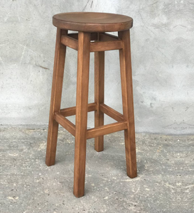 Tabouret de bar très vendu, siège marron, base en étain, style design industriel pour salle à manger, extérieur, hôtel, bar à domicile, chambre - Product Image 3