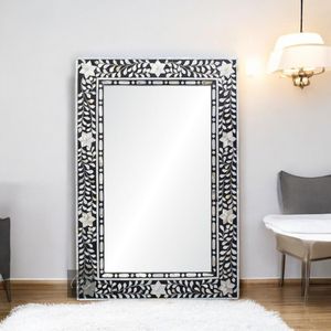 Handmade Elegant Bone Inlay <b>Mirror</b> Frame Luxury Decorative Wall <b>Mirror</b> for Interior Design Natural Bone Handcrafted - Product Image 5