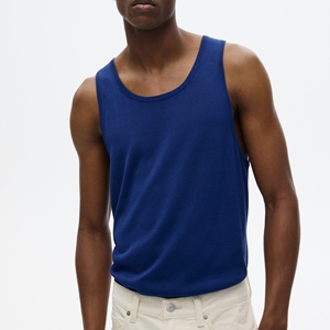 <b>White</b> Cotton O-Neck Printed Casual Breathable Quick Dry Knitted Sleeveless <b>Vest</b> <b>Men's</b> Fitness Gym - Product Image 5