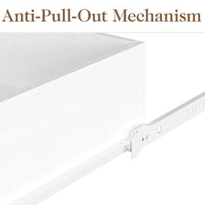 Comò moderno a 6 cassetti con pomelli in cristallo e cassettiera decorativa dipinta bianco armadio cassettiera - Product Image 5