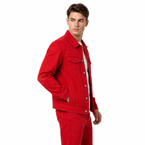 Chaqueta vaquera para hombre de uso diario con construcción de mezclilla duradera, ajuste cómodo y estilo atemporal para atuendos informales al aire libre. - Product Image 4