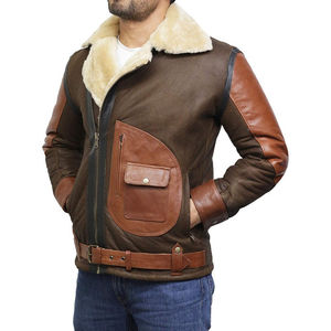 <b>SMART</b> SHINE ENTERPRISES <b>Men</b> Classic Western Leather <b>Jacket</b> Soft Casual Full Zip Regular Fit Outdoor Winter Breathable Quick Dry - Product Image 4