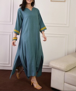 Hot sale Designer <b>Kaftan</b> Kurta For Women Western Ladies Ethnic <b>Kaftan</b> Set Batwing Sleeves Loose Fit <b>Kaftan</b> Party Festival Wear - Product Image 2