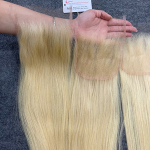 ผมเวียดนามแท้แบบ HD Lace Closure # 613 สี ลูกไม้บางเฉียบและมองไม่เห็น - Product Image 4