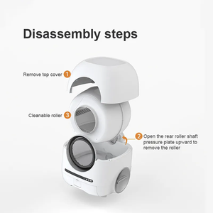 Panela de areia inteligente para gatos, totalmente automática, rápida e autolimpante, banheiro grande para gatos, com controle remoto por aplicativo, caixa de areia automática para gatos e animais de estimação - Product Image 4