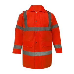 Custom High Visibility Workwear <b>Jacket</b> for <b>Men</b> <b>Reflective</b> Safety Hi-Vis <b>Jacket</b> with Logo Customization - Product Image 3