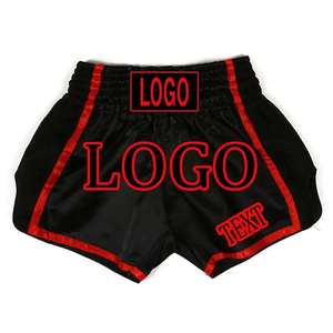 Shorts de combat Muay Thai pour hommes OEM haut de gamme, personnalisables, imprimés, pour boxe, kickboxing, entraînement, respirants, pour la gym et l'athlétisme - Product Image 3