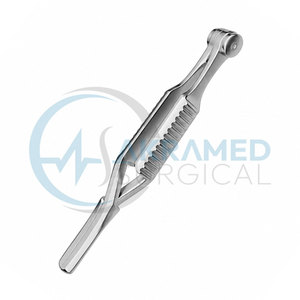Pince à bouledogue droite de haute qualité Johns Hopkins, 38 cm, certifiée CE, en acier inoxydable, instrument chirurgical cardiovasculaire - Product Image 4