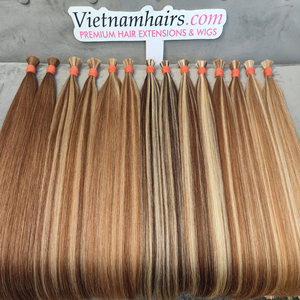 Extensiones de Cabello Virgen Vietnamita 100% Premium – Cabello Largo y Liso a Granel, Sin Químicos, Cutícula Completa, Colores Rubio Claro - Product Image 1