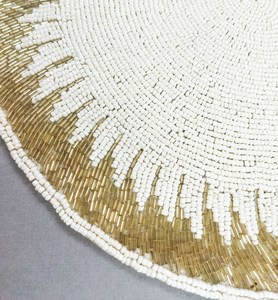 Sets de table brodés de perles haut de gamme faits à la main, décoratifs pour salle à manger, maison, restaurant, mariage et fêtes - Product Image 3