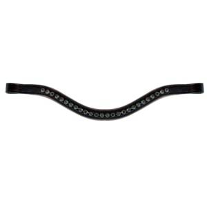 Cabezalera de Cuero Genuino para Caballo, Accesorio de Brida Inglesa, con Remaches Metálicos de Una Sola Fila, Clásica para Exhibición y Equitación - Product Image 5