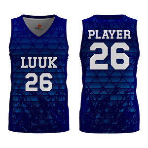 Camisetas de Entrenamiento Reversibles Personalizadas con Nombre OEM ODM, Diseño de Sublimación Completa, Color Azul, Ropa Deportiva Juvenil, Uniforme de Baloncesto - Product Image 1