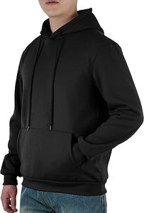 Sweat à capuche unisexe surdimensionné en molleton de coton épais, respirant et à séchage rapide, avec poche, idéal pour l'hiver - Product Image 5