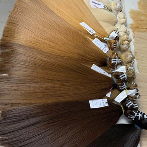 Cheveux humains vietnamiens de haute qualité 100% naturels, 100 grammes # Noir # PLA # Couleur rouge avec prix de gros - Product Image 1