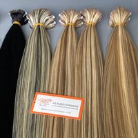 Ekstensi rambut benang Highlight harga grosir pabrik terbaik pesanan khusus pemasok rambut manusia Remy Vietnam