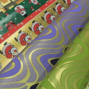 Usine en gros impression personnalisée de noël enfants rouleaux de papier d'emballage cadeau feuille pour enfants enfants vacances coffrets cadeaux emballage - Product Image 3