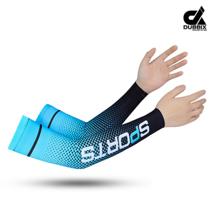 Manchons de cyclisme DUBBIX INDUSTRIES respirants et anti-UV – Logo d'équipe personnalisé 100 % polyester unisexe - Product Image 2