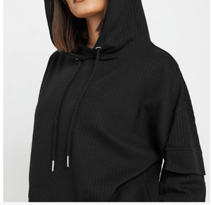 Sudaderas con Capucha de Punto Grueso para Mujer, Mezcla de Poliéster/Algodón, Cálidas para Invierno, con Impresión de Logotipo de Marca Personalizada - Product Image 3