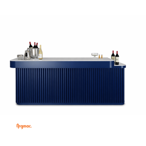 Baron Contemporary Luxury <b>Bar</b> Counter – 8x2 ft Stone Countertop for Hotel & Home Entertainment Spaces - Product Image 4