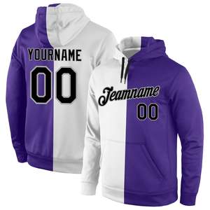 Sudadera con Capucha Sublimada Personalizada en Negro, Blanco y Dorado, con Nombre y Número del Equipo, Sudadera Deportiva para Fútbol - Product Image 3