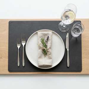 Sous-plat en cuir véritable de qualité supérieure, sacs et étuis à usage spécial, set de dessous-de-plat et de sous-verres en cuir véritable pour table à manger LPM-0157 - Product Image 3