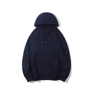 Unisex Pastel <b>Black</b> Pullover Hoodie Heavyweight Cotton <b>Fleece</b> Sweatshirt With Kangaroo Pocket And Adjustable - Product Image 5