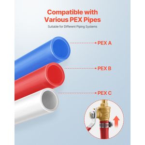 Juego de 10 piezas, válvula de bola de latón PEX de puerto completo de 1/2 pulgadas, válvulas de bola de alta calidad para sistemas PEX - Product Image 5