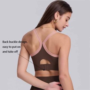 Women's Backless Yoga Bra Removable Chest Pad Medium Support Breathable Eco-Friendly Spandex/Nylon Seamless Design Customizable - Product Image 4