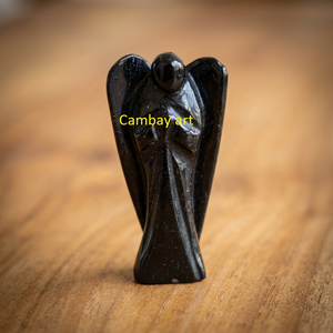 Statue d'ange gardien en aventurine bleue en gros, figurine d'ange de l'amour en cristal naturel faite à la main, cadeau spirituel de méditation Reiki - Product Image 1