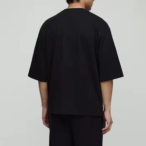 เสื้อยืดคอตตอนทรงโอเวอร์ไซส์ พิมพ์โลโก้ตามสั่ง สำหรับผู้ชาย เสื้อยืดคอกลมทรงโอเวอร์ไซส์ ขายส่ง เสื้อยืดแขนสั้นทรงโอเวอร์ไซส์ - Product Image 3