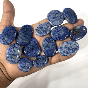 Apatite bleue néon naturelle, cabochon, pierre précieuse en vrac, formes variées, 20-30 mm, prête à être expédiée, livraison rapide - Product Image 1