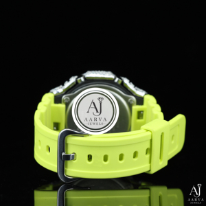 AARVA JEWELS Montre de luxe à quartz, boîtier en acier inoxydable, cadran en cristal, lumineux, rond de 40 mm, montre de mode unisexe - Product Image 5