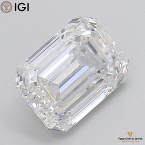 Diamant de 3,00 carats, couleur F, clarté VVS1, avec certificat IGI, diamant de forme émeraude cultivé en laboratoire CVD pour pendentif solitaire de luxe - Product Image 5