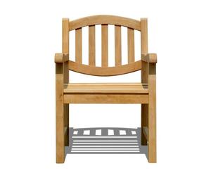 Fauteuil d'extérieur moderne en teck durable - Imperméable et confortable, empilable pour appartement, salon, jardins, patio, hôtel, restaurant - Product Image 1