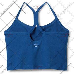 เสื้อกล้ามครอปทรง Racerback สำหรับผู้หญิง ทรงเข้ารูป ไม่มีแขน เหมาะสำหรับออกกำลังกาย ฟิตเนส โยคะ วิ่ง เล่นกีฬา ระบายอากาศได้ดี ยืดหยุ่นได้ - Product Image 5