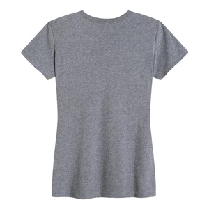 Camiseta de Verano para Mujer, Corte Ajustado, Estampado Personalizado, Informal, Cuello Redondo, Manga Corta, Elástica, Holgada - Product Image 5