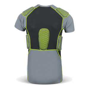 Men’s <b>Padded</b> Football Compression Shirt Breathable Quick Dry Impact Protection Training Sportswear compression Shirts - Product Image 3