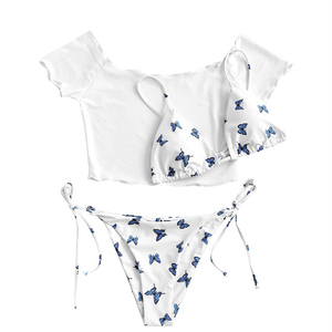 Traje de Baño Bikini para Mujer, Conjunto de Dos Piezas, Color Sólido, Sexy, Disponible al por Mayor, Nuevo Diseño Personalizado, Bra y Panty Sensuales para Mujer - Product Image 5