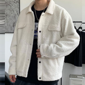 Veste en laine sur mesure à épaules tombantes pour homme, tissu doux, coupe confortable, chaude, pour usage quotidien, vêtements d'extérieur personnalisés, fabricant en gros - Product Image 5