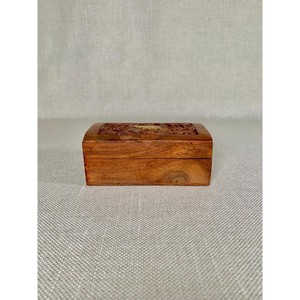 Caja de Joyería de Madera de Mango Tallada a Mano con Incrustaciones de Latón |   Venta al por mayor desde India - Product Image 1