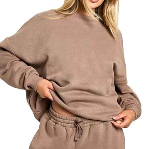 Sudadera de Invierno para Mujer, de Alta Calidad, 100% Algodón, Cuello Redondo, Anti-Pilling, Cuello Corto Informal, Transpirable y de Secado Rápido - Product Image 3