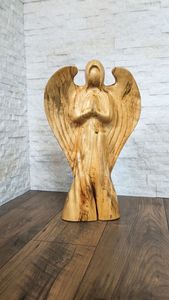 Centro de Mesa Decorativo de Ángel de Madera, Escultura Hecha a Mano Única para Mesa de Restaurante y Adorno para Espacios de Vida - Product Image 6
