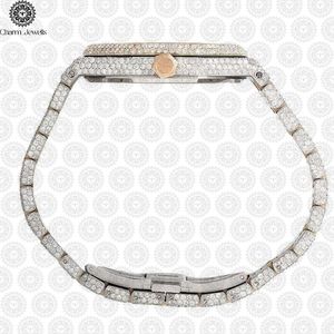 Reloj de Lujo Charm Jewells de Acero Inoxidable, Analógico de Cuarzo, 42 mm, Esfera Tonneau, Bisel de Cristal, Estilo de Joyería de Moda Unisex - Product Image 4